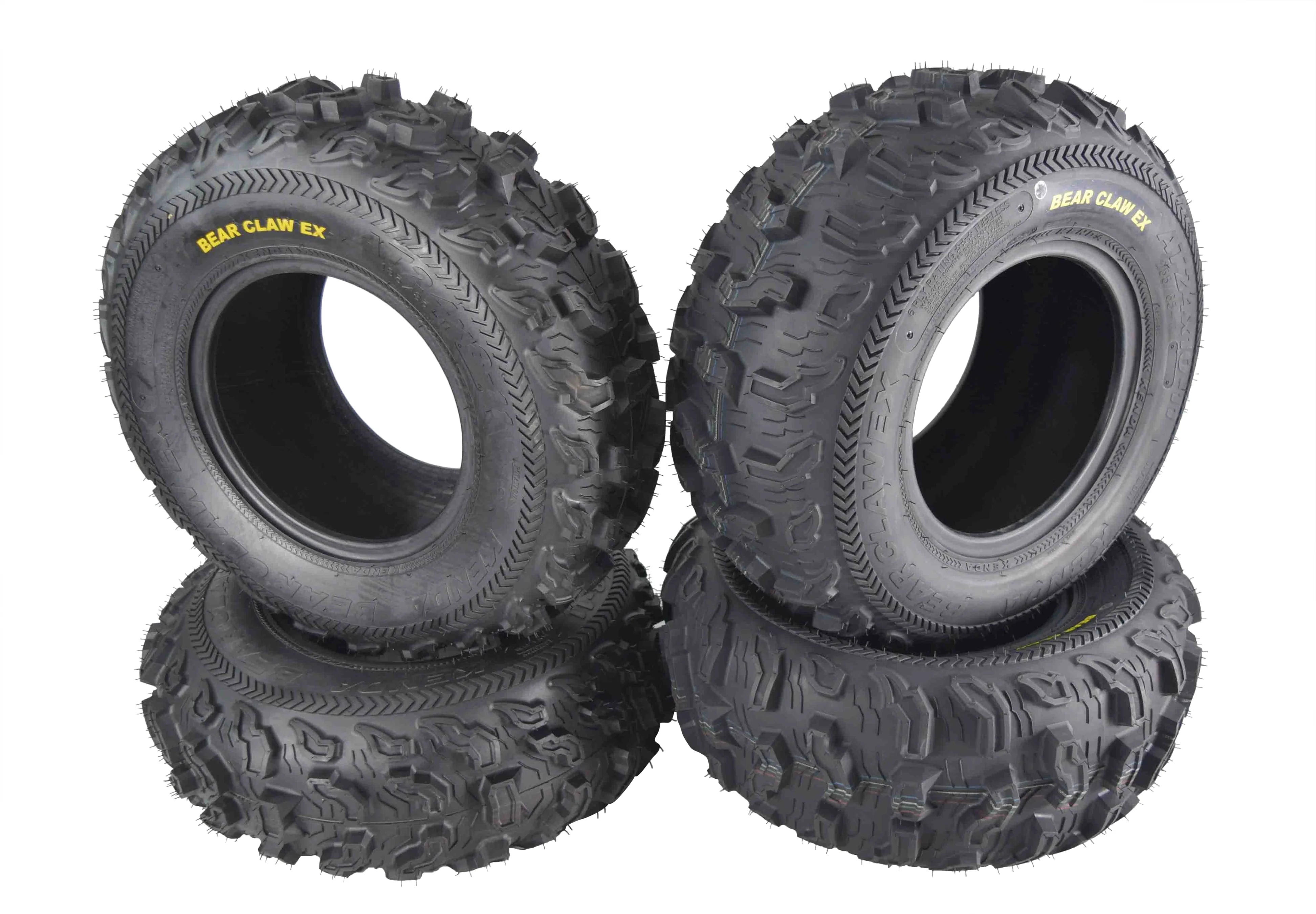 Kenda Bear Claw EX K573 24x8-11 Front 24x10-11 Rear 6 PLY ATV/UTV Utility Tires (4 Pack)