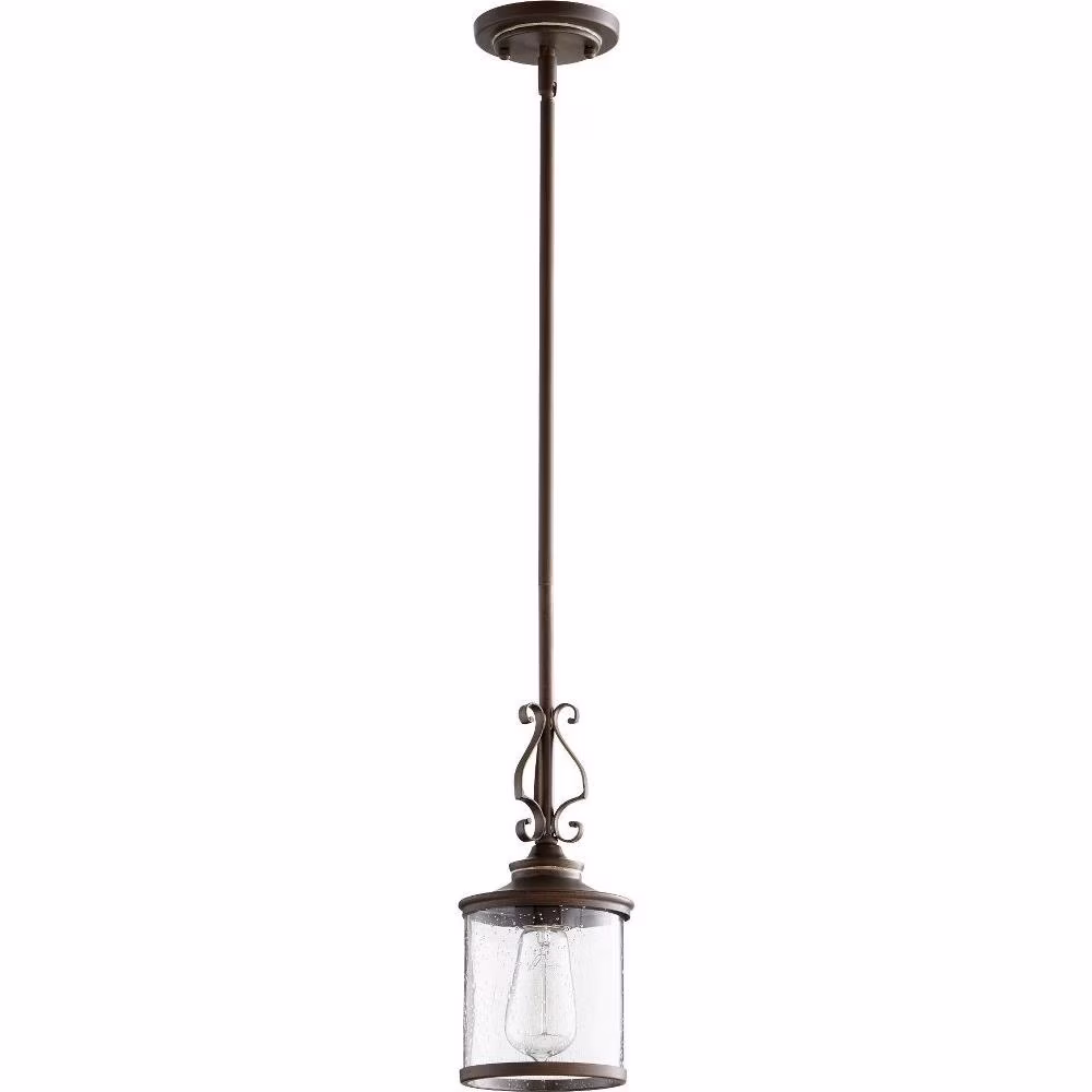 Highbury Beeches 1 Light Pendant in Transitional Style 5.5 inches Wide By 15.5 inches High-Vintage Copper Finish Bailey Street Home 183-Bel-2534285