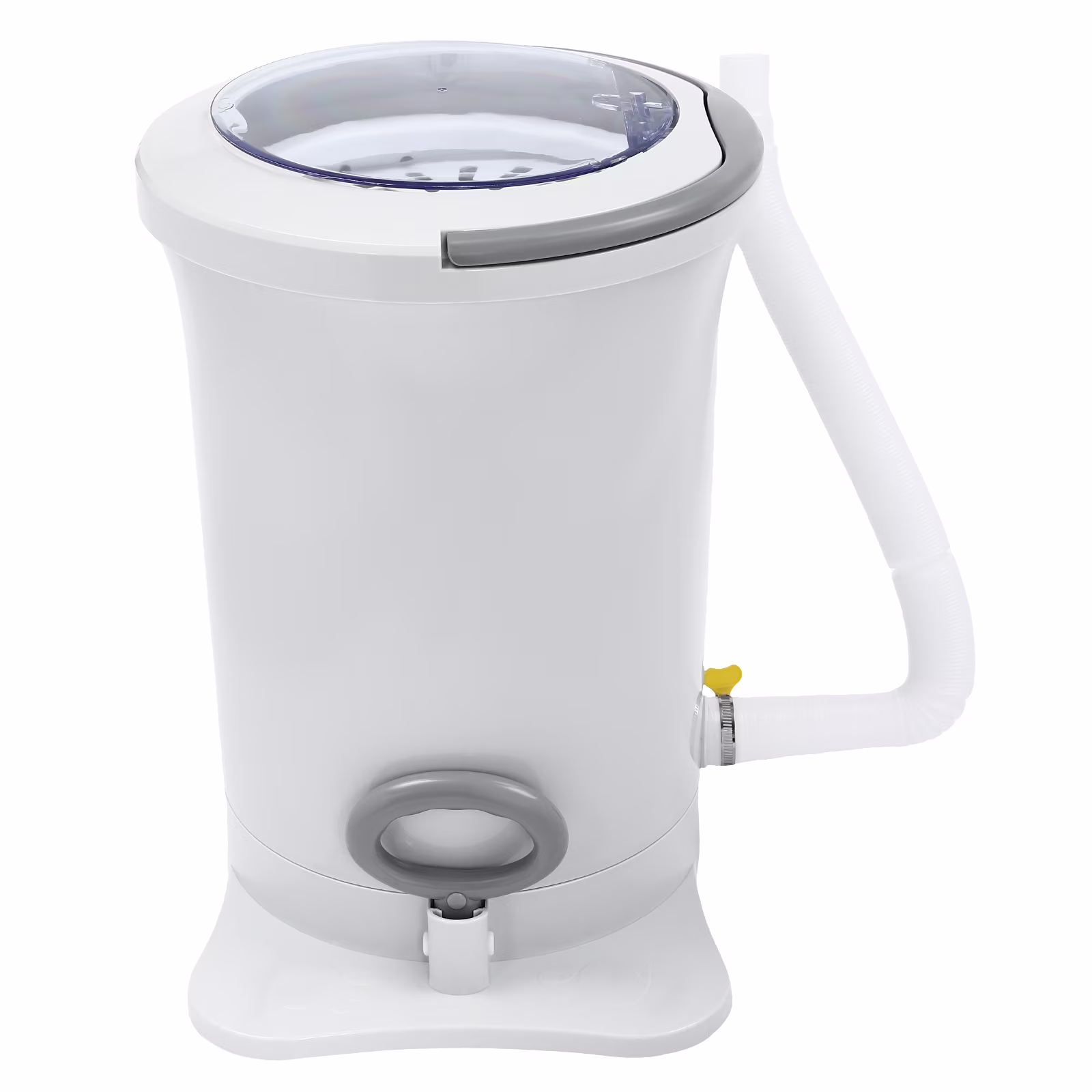 Toolven Portable Clothes Dryer, High-Speed Centrifugal, Stainless Steel & ABS, 4.9ft Drain Hose, Lightweight, Ideal for Dorms, Apartments, and Travel
